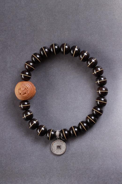 ZGT0111°檀香财神｜紫光檀手串 商品图1