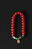 YHLL0001°红琉璃+沙金大吉大利滴溜手串 商品缩略图0