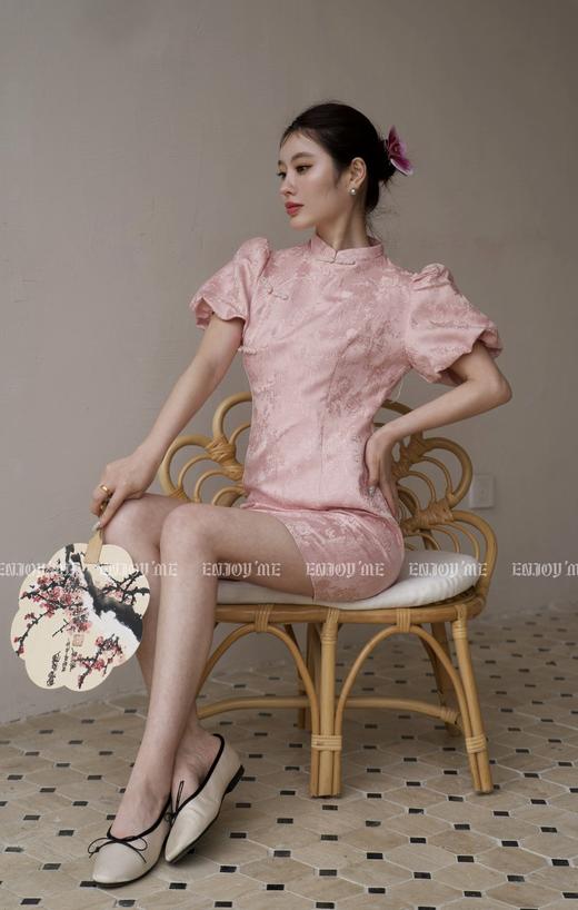 【门店同款】ENJOY夏季云敛-粉霏精致改良旗袍 157211738 商品图2
