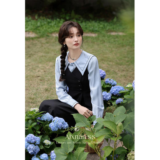 鹿向南《半岛弥音》精致连衣裙女早春气质裙子L335201 商品图0