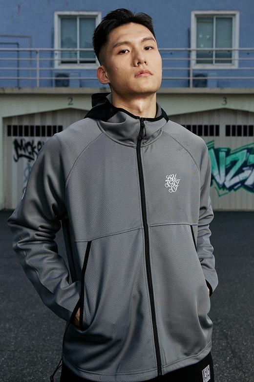 LUSHISI美式拉链运动夹克连帽外套冲锋衣长袖户外登山休闲男女款 商品图1