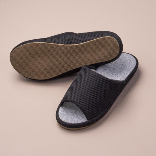 【网眼拖鞋】透气家居拖鞋布艺方式网眼简约地板地毯静音拖鞋 商品图6