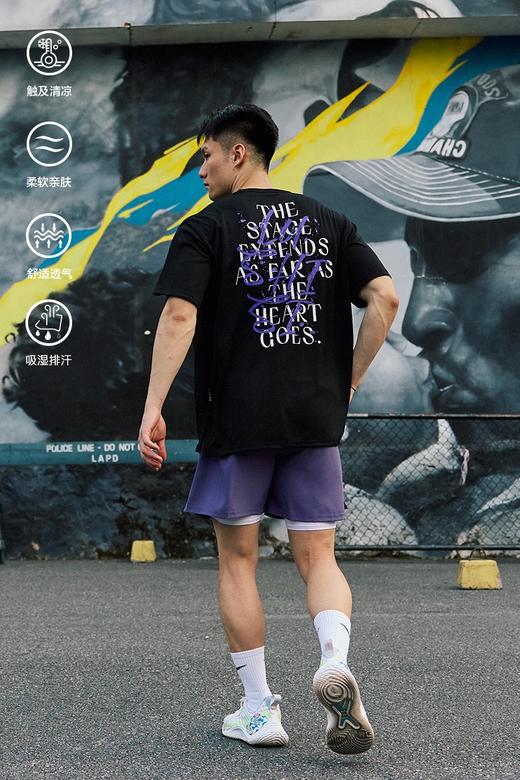 LUSHISI夏季新款美式篮球训练服投篮运动t恤男短袖宽松透气[信仰] 商品图5