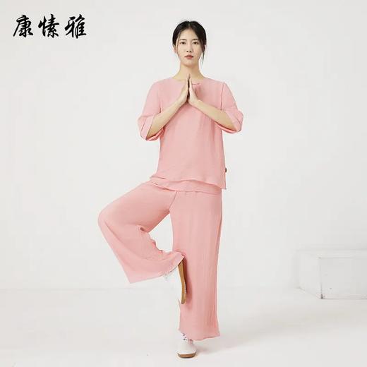 康愫雅中国风禅修服套装茶艺师服文艺复古仙气飘逸禅意居士服女装 商品图3