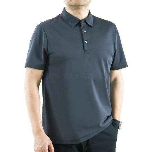鑫缘 男真丝针织短袖T恤 GT3979 商品图3
