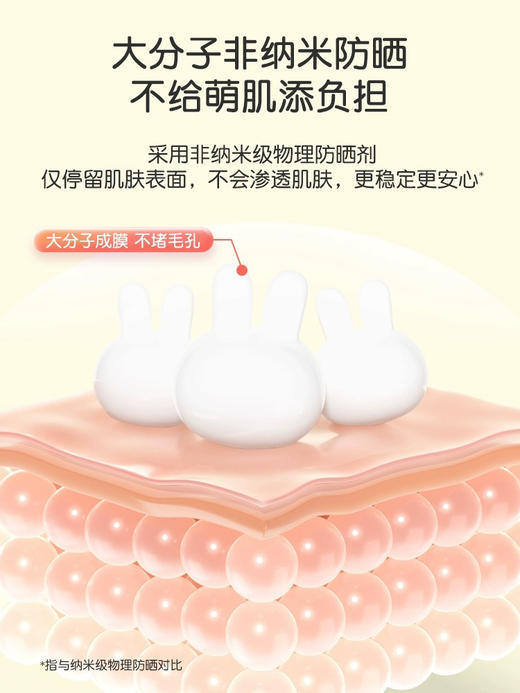 英氏儿童防晒霜宝宝男女孩专用隔离紫外线婴儿纯物理防晒乳小学生6971892084543 6971892085434 商品图3
