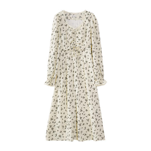 【65折秒杀】鹿向南《浪漫春日》法式碎花连衣裙女春夏新款气质漂亮裙子LXN28529 商品图4