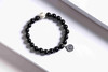 YHYS0004°黑曜石+925银九宫八卦吊坠手串 商品缩略图0