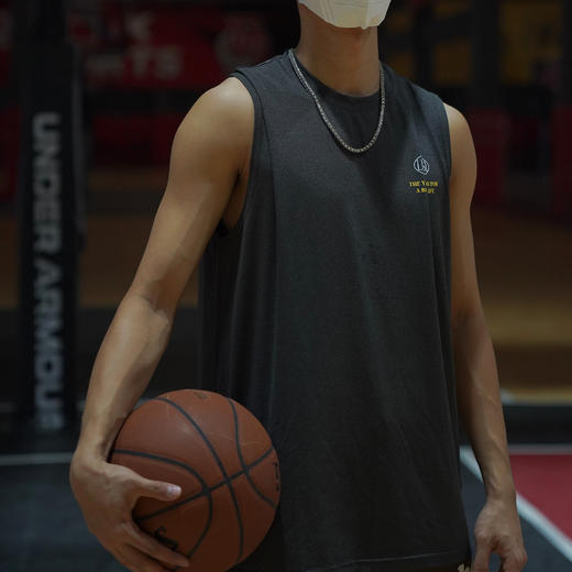 LUSHISI[落日黄昏]印花无袖短袖坎肩背心t恤宽松投篮服篮球运动男 商品图1