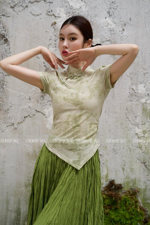 【门店同款】ENJOY夏季云敛-诗意晕染中式上衣 157156505 商品图0