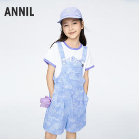 女童轻薄活力背带裤夏季新款安奈儿童装实体店同款AG426648