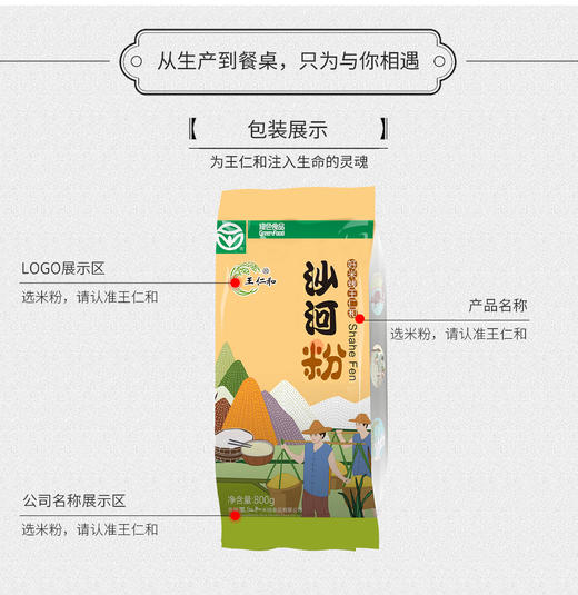 【华中】王仁和沙河粉800g/袋 商品图2