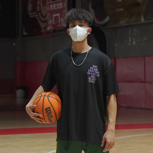LUSHISI夏季新款美式篮球训练服投篮运动t恤男短袖宽松透气[信仰] 商品图3