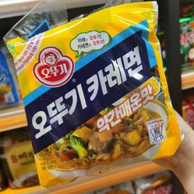 奥土基咖喱味拉面连包130g*4 오뚜기 카레라면약간매운맛(멀티팩)130g*4