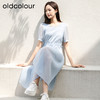 oldcolour夏季新款法式连衣裙女中长款抽绳收腰仙女裙P24101281 商品缩略图4