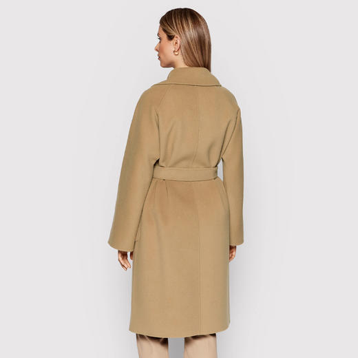 MAXMARA 女士羊毛束腰风衣 驼色 ROVO 50160329 016 商品图2