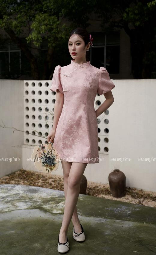 【门店同款】ENJOY夏季云敛-粉霏精致改良旗袍 157211738 商品图3