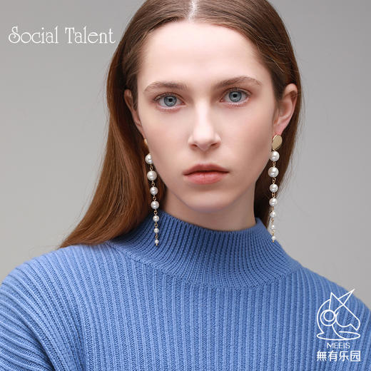 social talen桑蕾 设计师首饰 多巴胺色彩耳饰大小太阳花耳钉可拆卸设计 时尚休闲藤编耳环合集【该商品不支持用券】 商品图7