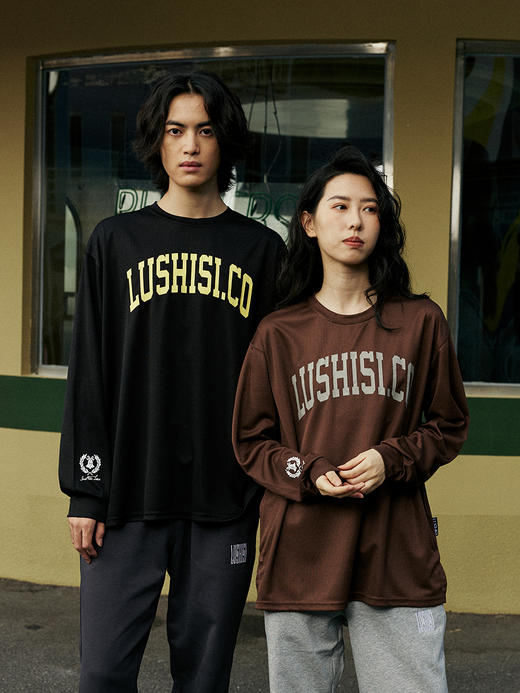 LUSHISI基础美式长袖投篮服六周年限定主题LOGOtee[努力无限公司] 商品图2