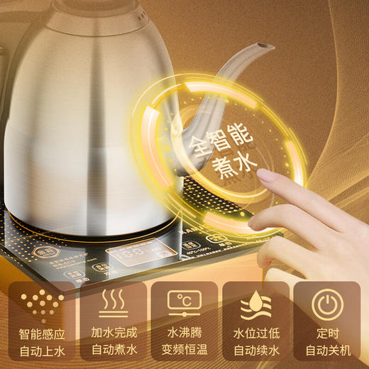金灶（KAMJOVE）EC-9电热水壶旗舰系列全自动上水遥控涌泉底部上水烧水壶316不锈钢材质  1.2L 商品图2