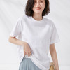 「89到手3件！纯棉黑白两色」纯色t恤女短袖夏装新款韩版宽松半袖圆领薄款上衣体恤 商品缩略图2
