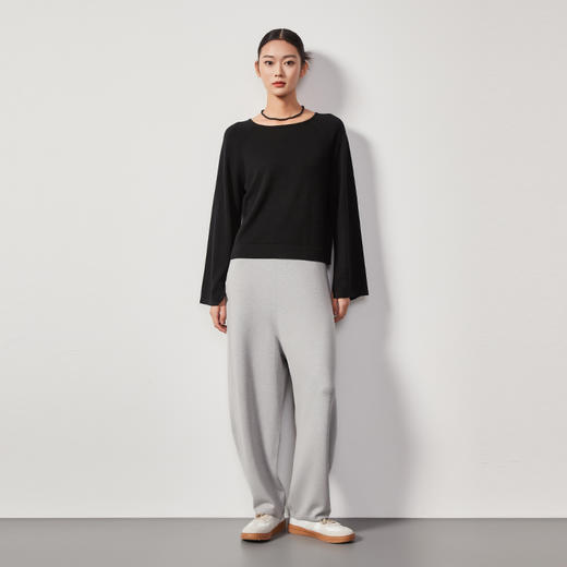 东黎 •  丝绒款女士春夏休闲时尚宽松休闲羊绒裤  4232 商品图2