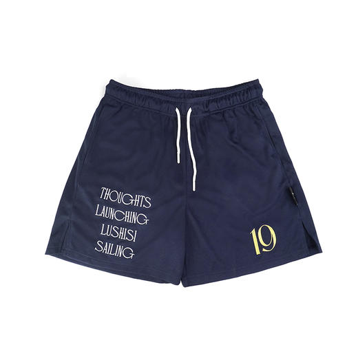LUSHISI争冠主题篮球美式短裤夏季运动训练网眼速干四分复古球裤 商品图4