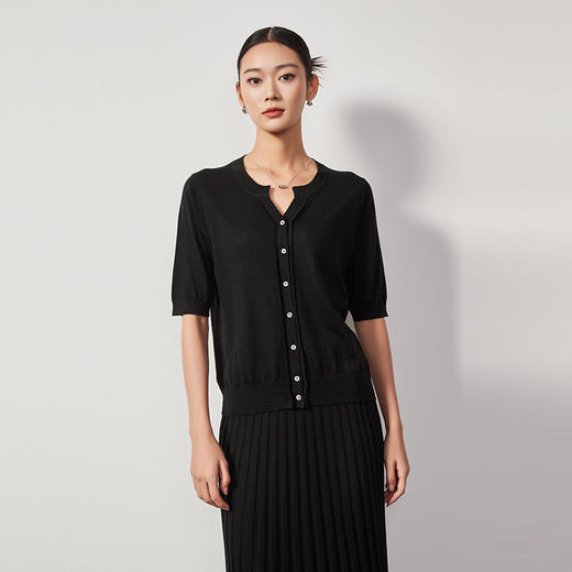 东黎 • 丝绒女士春夏花边领短袖 4067 商品图7