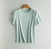 weyo夏季新款女棉莫前捏折圆领短袖T恤18310 商品缩略图5