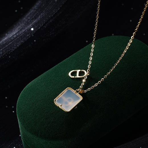 子佩集S925银【清隅】套链项链【YL-4307201】纯银时尚蛋白石镀金2404 商品图2