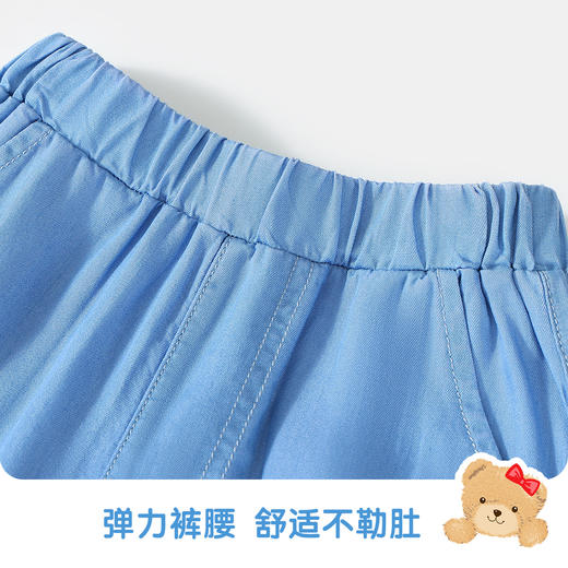 【莱赛尔·天丝】【110-130】【精典泰迪】轻薄牛仔短裤夏季女童牛仔短裤 商品图2