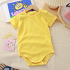 【49.9/任选2件】儿童提花三角爬服 婴儿包屁衣服 夏季包臀 春装男女宝宝 纯棉连体短袖小童新生儿三角哈衣-QQ 商品缩略图6