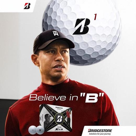 普利司通Bridgestone高尔夫球TOUR B X老虎球限量签名款24新品 商品图1