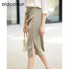oldcolour夏季新款法式高级感开叉西装半身裙女包臀裙GP21063811 商品缩略图1