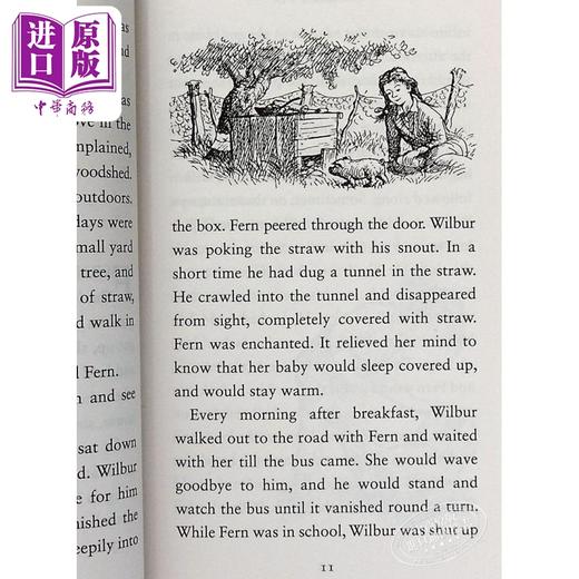 【中商原版】E. B. White 外国经典儿童文学小说2册 纽伯瑞 夏洛特的网 Charlotte's web 一家之鼠 Stuart Little 精灵鼠小弟 商品图12