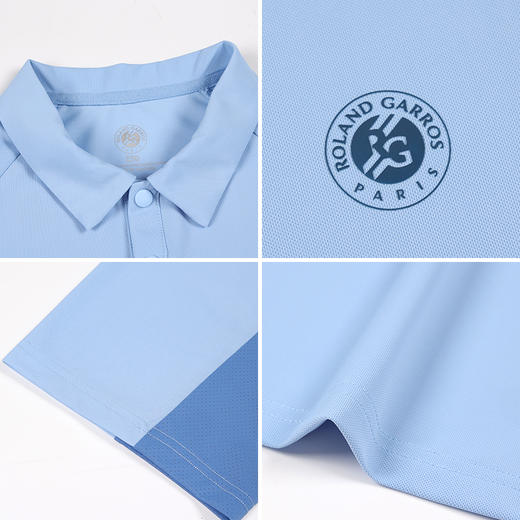 罗兰加洛斯男童短袖POLO衫儿童网球运动T恤夏季凉感速干透气上衣 商品图4
