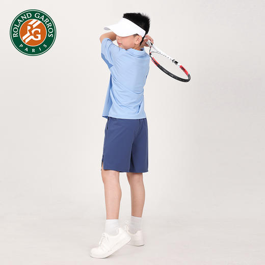 罗兰加洛斯男童短袖POLO衫儿童网球运动T恤夏季凉感速干透气上衣 商品图3