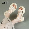 ZHR则则法式厚底凉鞋2024新款时尚百搭休闲洋气时装沙滩凉鞋女鞋 商品缩略图5