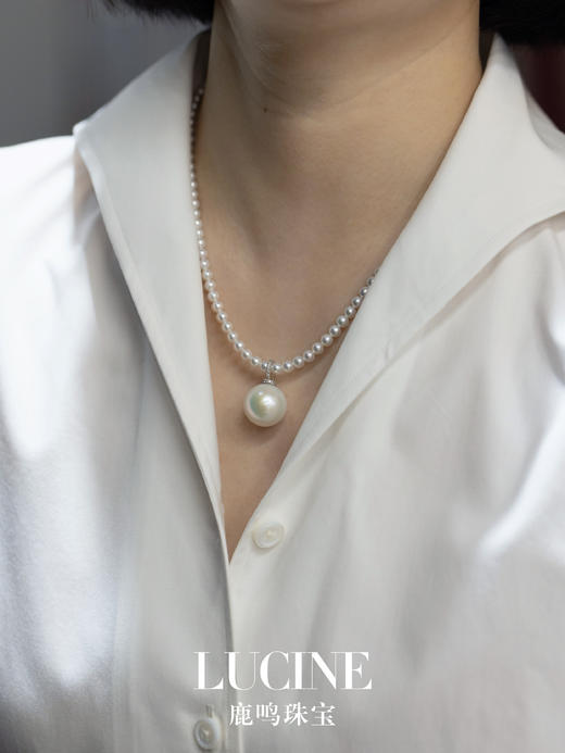 鹿鸣精品珠宝｜淡水珍珠套装 15mm+ 商品图2