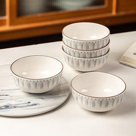 摩登主妇日式陶瓷米饭碗家用2024新款釉下彩餐具高级感吃饭碗小碗