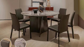 伊丽卡餐桌，几何雕塑美感，优雅而大气