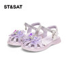 【童鞋】星期六闪钻蝴蝶包头透气软底凉鞋SSC2135L17 商品缩略图9