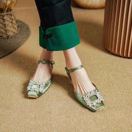 【预售5天】仙女风外穿夏季配裙子，中跟粗跟中空单鞋PS&PS1810 商品图2