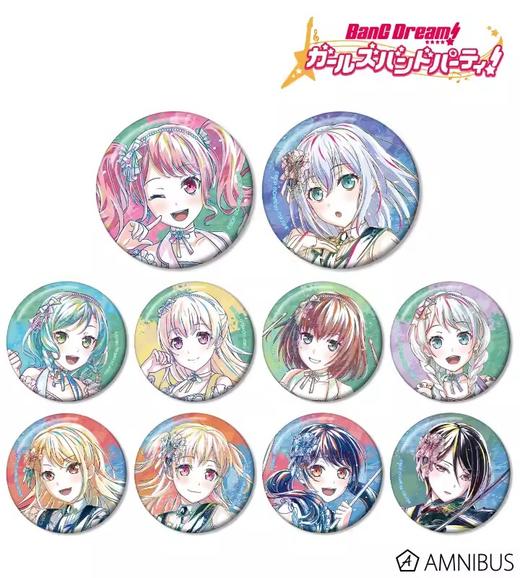 Ani-Art Bangdream 第五弹 C款 全10种 10包/盒 徽章 谷子 商品图0