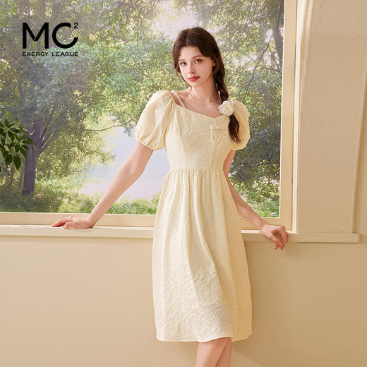 新中式肌理感印花面料连衣裙-2470Q4221551 商品图1