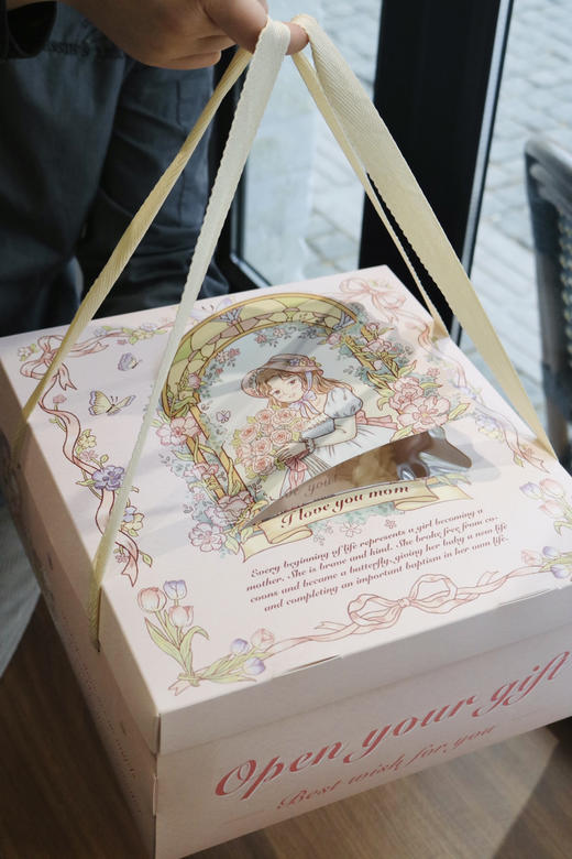 母亲节惊喜盒子，可点燃魔术纸花窗蝴蝶蛋糕礼盒 商品图0