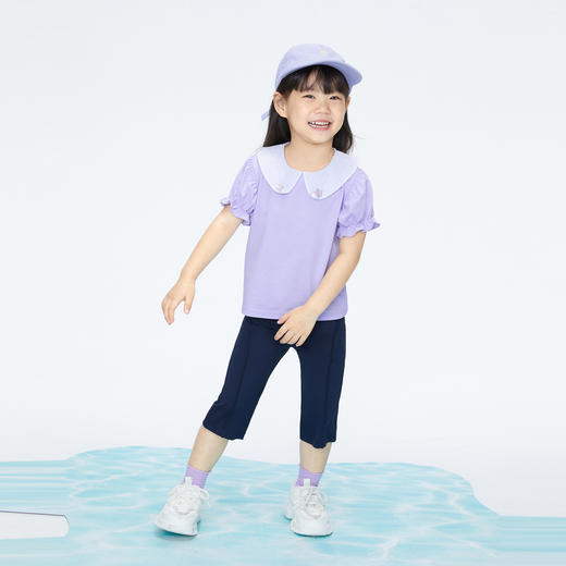 女童甜趣微喇七分裤裤子新款安奈儿童装实体店同款XG426596 商品图5