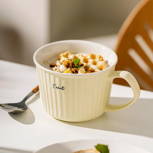 摩登主妇陶瓷马克杯女款家用喝水杯办公室咖啡杯子情侣早餐燕麦杯 商品图1