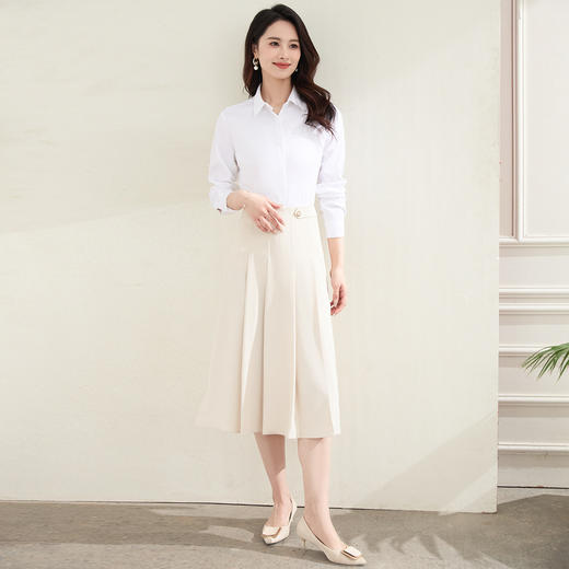 【含莫代尔】罗蒙女士长袖衬衫商务休闲柔软舒适经典百搭衬衫女 商品图5