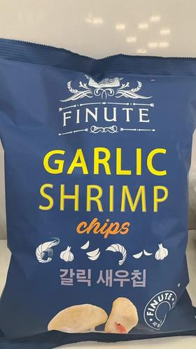 韩国进口网红款趣莱福蒜味虾片82g/包